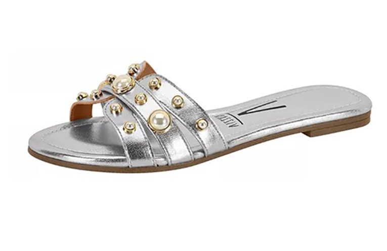 Sandália Rasteira Vizzano 6371181 Feminino Prata 2