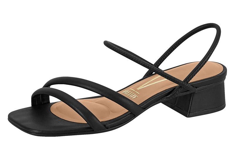 Sandália Salto Bloco Vizzano 6454108 Feminino Preto 2