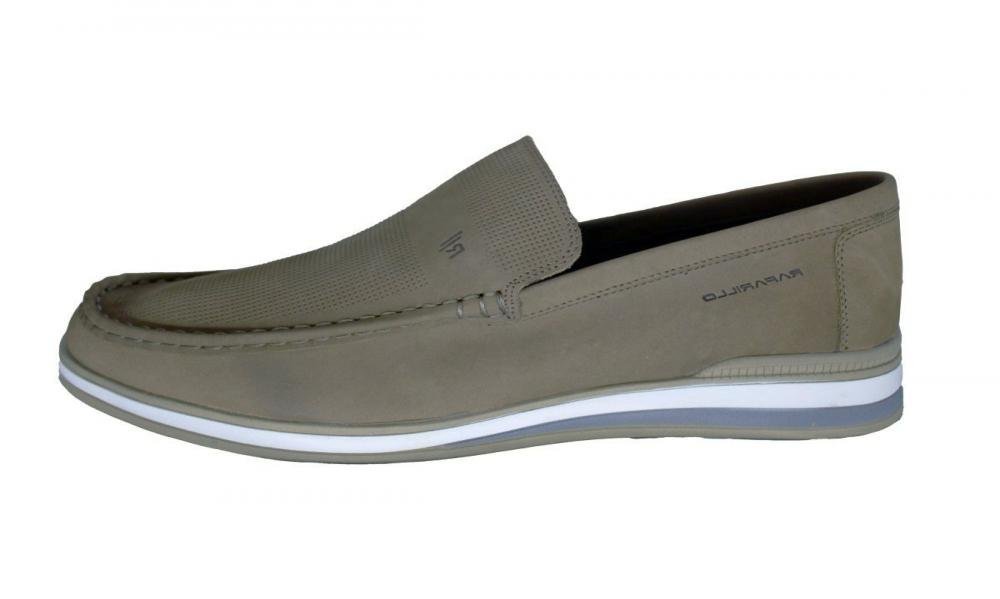 Mocassim Em Couro Rafarillo 2803 Masculino Cinza 2