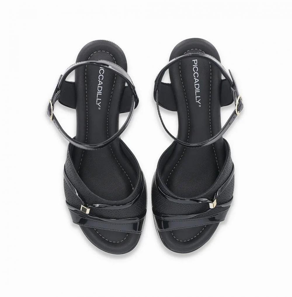 Sandália Anabela Piccadilly 408232 Feminino Preto 3