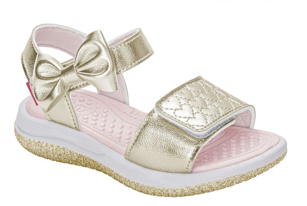 Sandália Papete Kidy 19210580932 Infantil Feminino Dourado 1