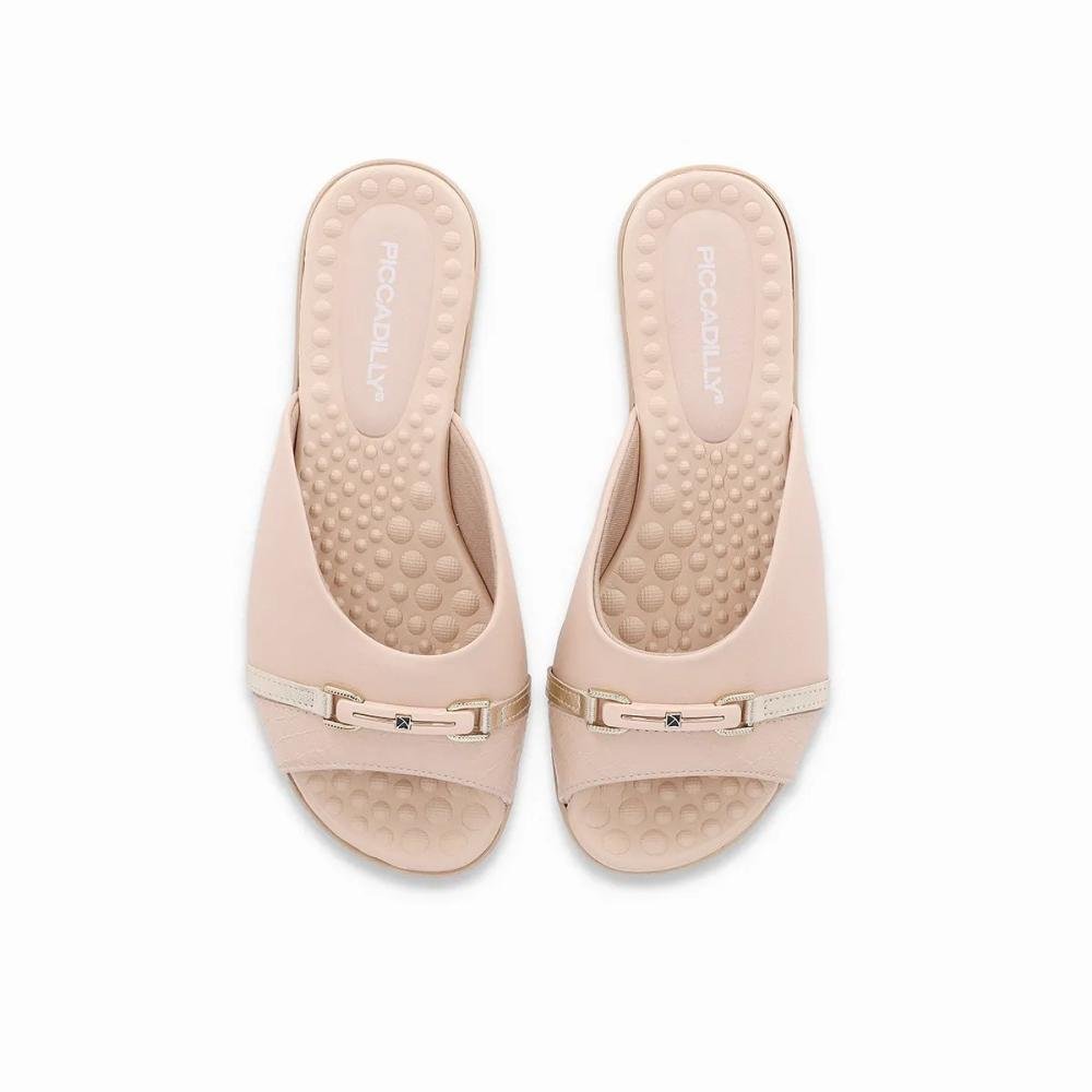 Tamanco Anabela Joanete Piccadilly 500375 Feminino Bege 3