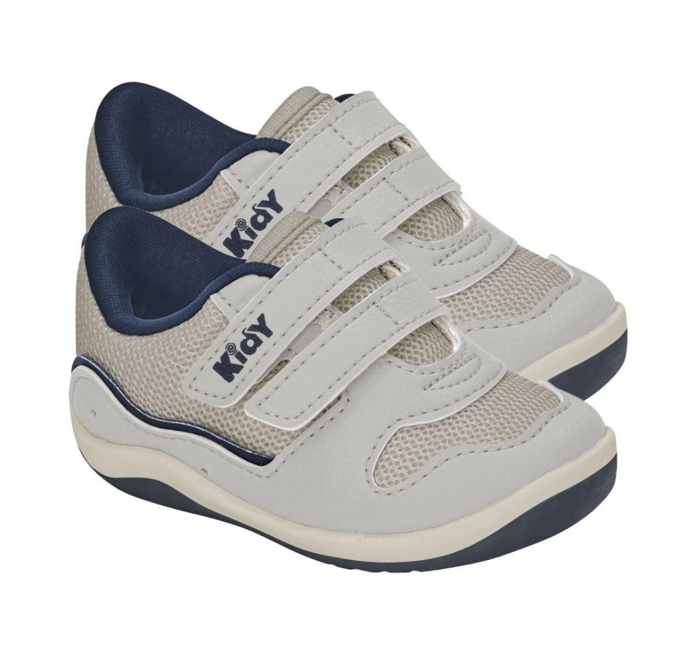 Tenis Casual Slip On Kidy Tenis Infantil Mascuino Cinza 3