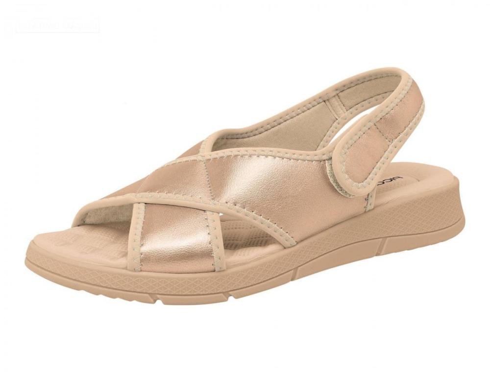 Sandália Papete Esporão Anabela Piccadilly 571013 Feminino Dourado 2