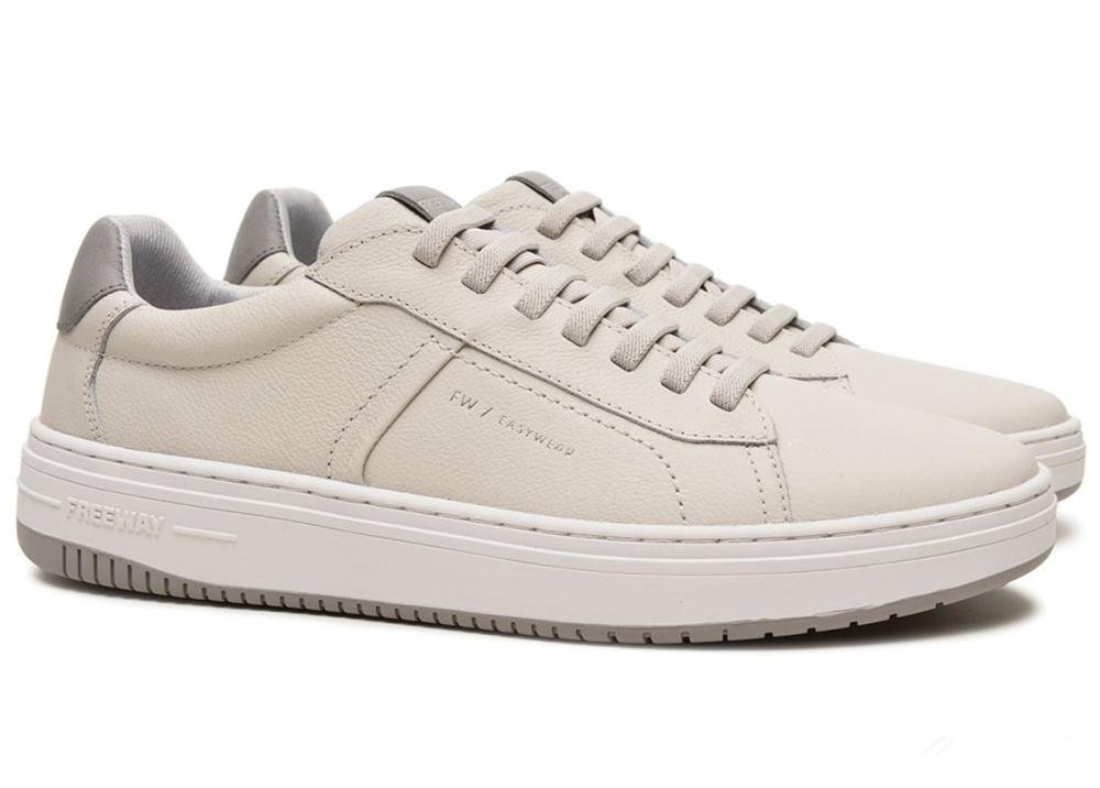 Sapatenis Freeway Couro Evo 02-4077 Masculino Branco 2