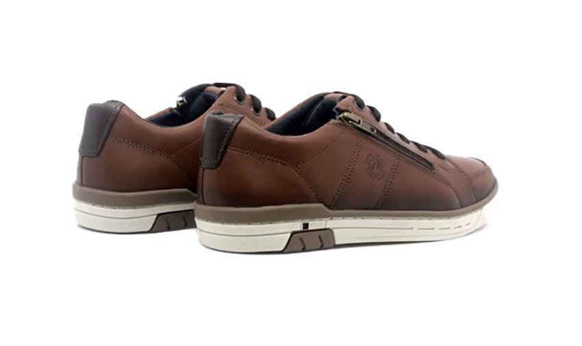 Sapatênis Pegada em Couro 119313 Masculino Marrom 4