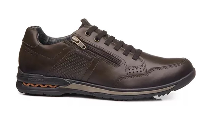 Sapatênis Pegada em Couro 114861 Masculino Marrom 1