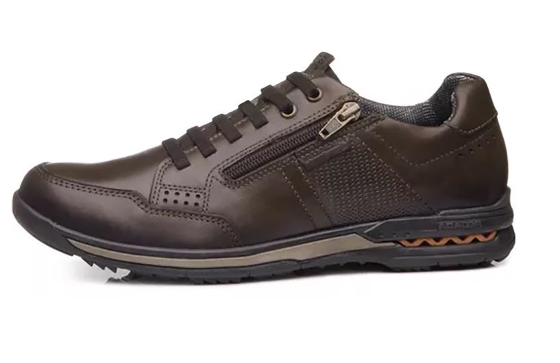 Sapatênis Pegada em Couro 114861 Masculino Marrom 2