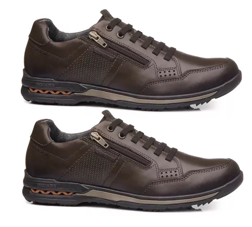 Sapatênis Pegada em Couro 114861 Masculino Marrom 3