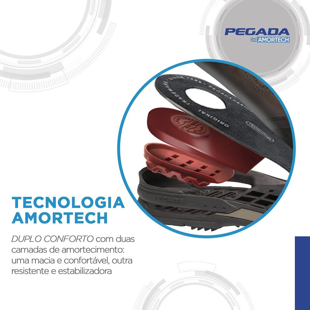 Sapatênis Pegada em Couro 114861 Masculino Marrom 4