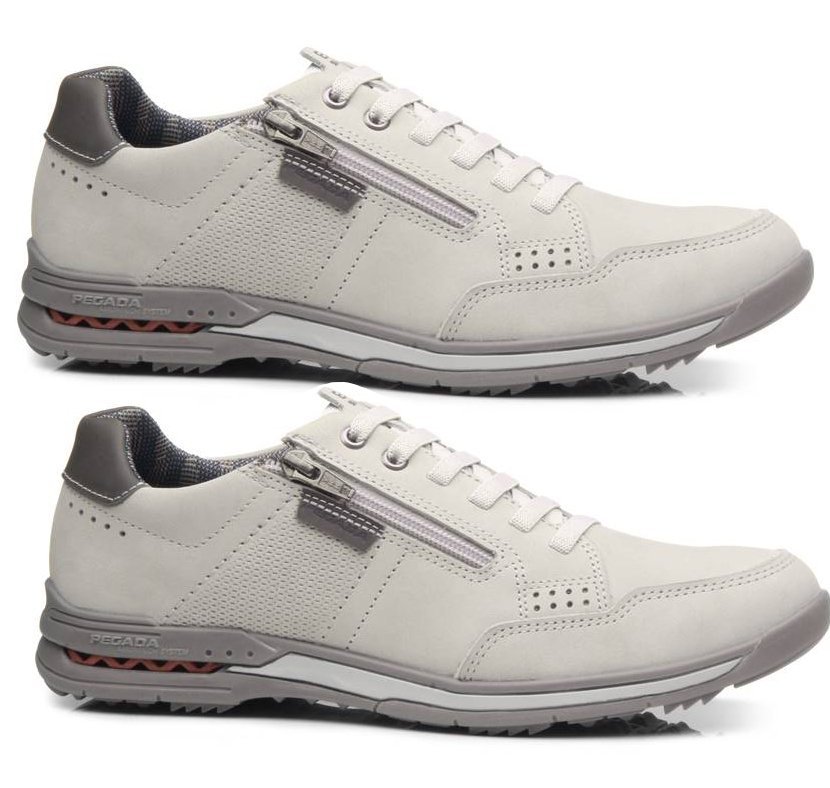 Sapatênis Pegada em Couro 114861 Masculino Branco 3