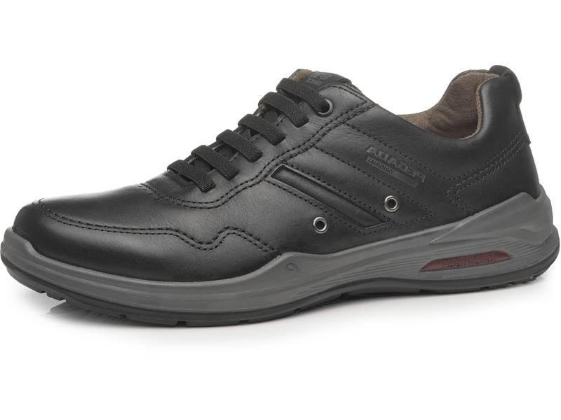 Sapatênis Pegada em Couro 110505 Masculino Preto 2