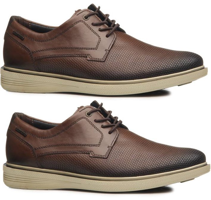 Sapato Casual em Couro Pegada 126106 Masculino Marrom 3