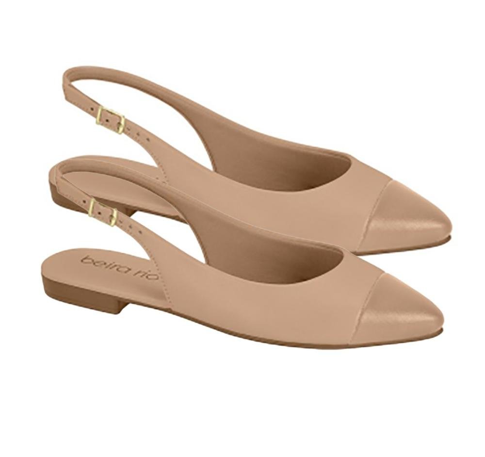 Sapatilha Aberta Beira Rio 41341016 Feminino Bege 3