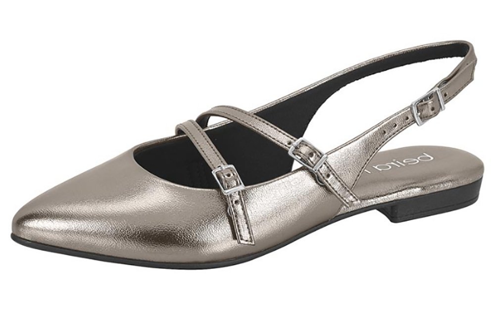 Sapatilha Mule Beira Rio 41341012 Feminino Prata 2
