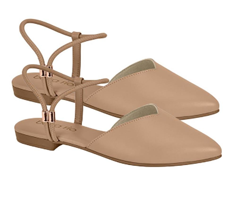 Sapatilha Aberta Beira Rio 41341015 Feminino Bege 3