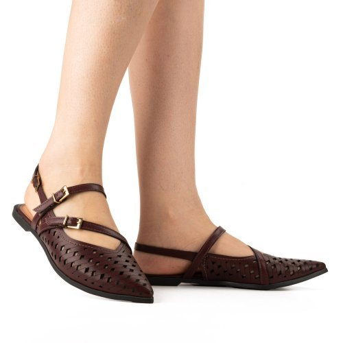 Sapatilha Slingback Dakota D0212 Feminino Marrom 2