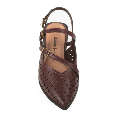 Sapatilha Slingback Dakota D0212 Feminino Marrom 6