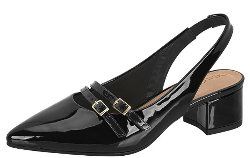 Sapato Scarpin Beira Rio 4182224 Feminino Preto 2