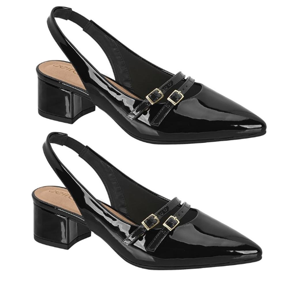 Sapato Scarpin Beira Rio 4182224 Feminino Preto 3