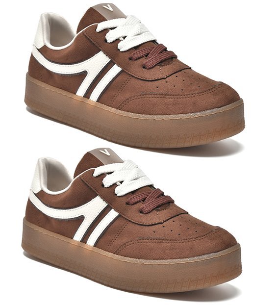 Tênis Casual Via Marte 216-001 Feminino Marrom 3