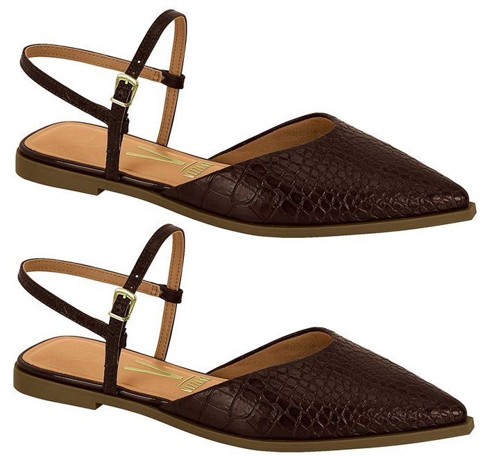 Sapatilha Slingback Vizzano 1449100 Feminino Marrom 3