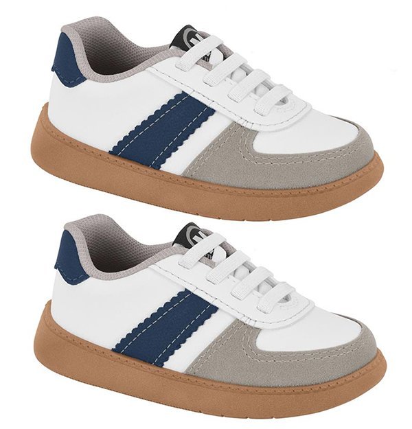 Tênis Casual Molekinho 2635101 Infantil Masculino Branco 3