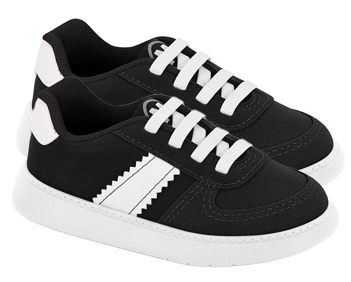 Tênis Casual Molekinho 2635101 Infantil Masculino Preto 3