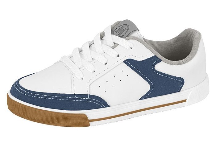 Tênis Casual Molekinho 2842221 Infantil Masculino Branco/Azul 2