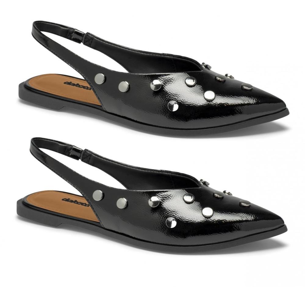 Sapatilha Slingback Dakota D0213 Feminino Preto 3