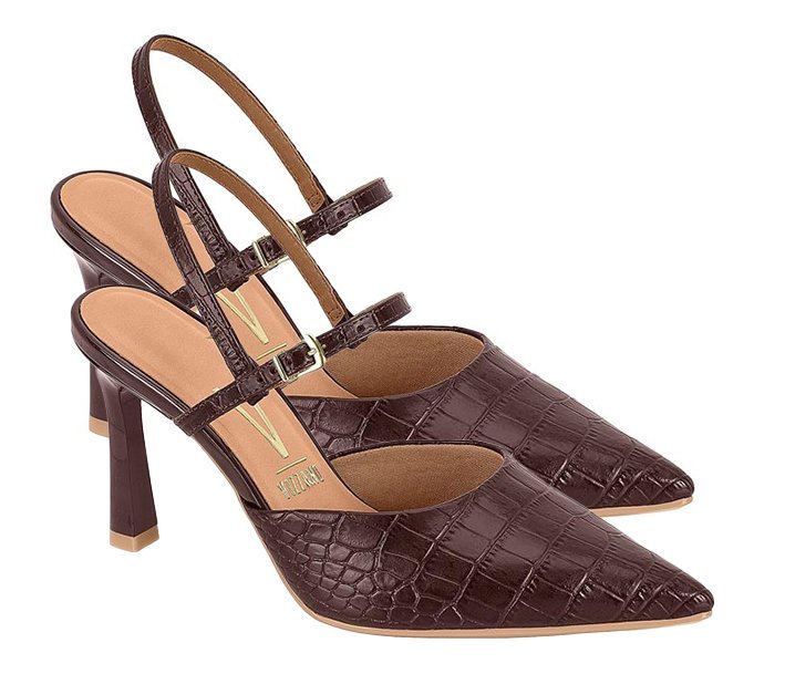 Sapato Scarpin Vizzano 1447101 Feminino Marrom 3