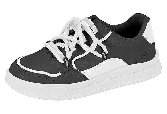 Tênis Casual Molekinha 2575112 Infantil Feminino Preto 2