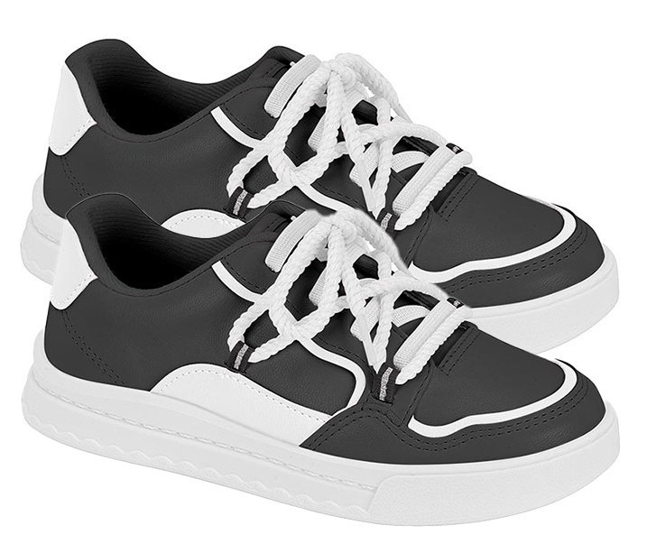 Tênis Casual Molekinha 2575112 Infantil Feminino Preto 3
