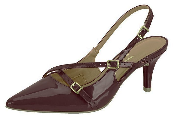 Sapato Scarpin Slingback Vizzano 11851124 Feminino Marrom 2