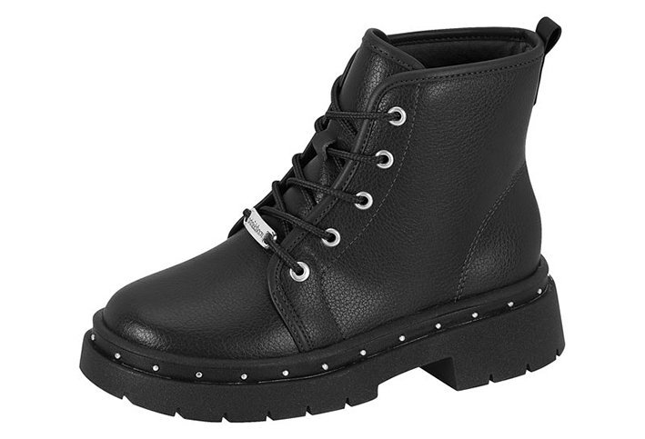 Bota Coturno Molekinha 2182312 Infantil Feminino Preto 2