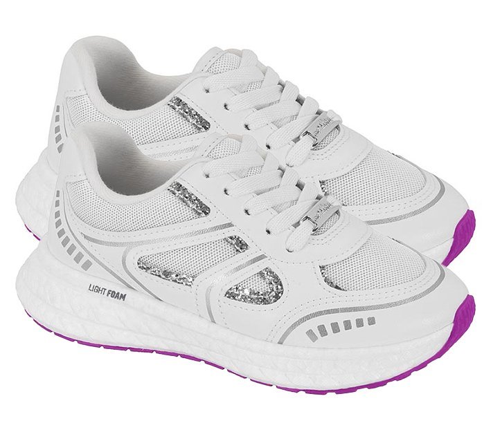 Tênis Esportivo Molekinha 2580104 Infantil Feminino Branco 3