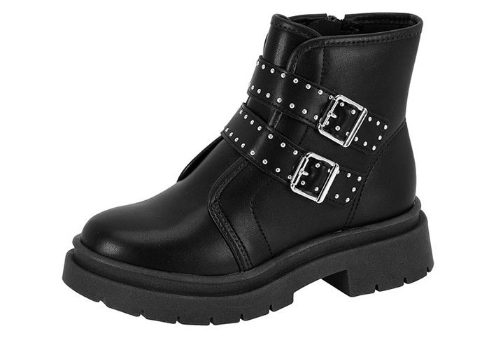 Bota Coturno Molekinha 2182114 Infantil Feminino Preto 2
