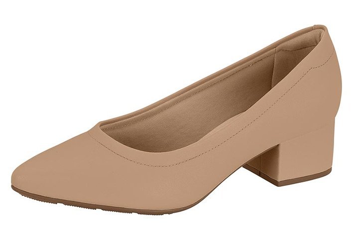Sapato Salto Baixo Ultraconforto Modare 7340123 Feminino Bege 2
