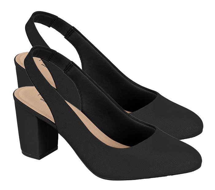 Sapato Scarpin Aberto Modare 7377120 Feminino Preto 3