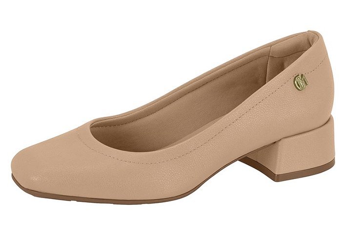 Sapato Salto Baixo Ultraconforto Modare 7404100 Feminino Bege 2