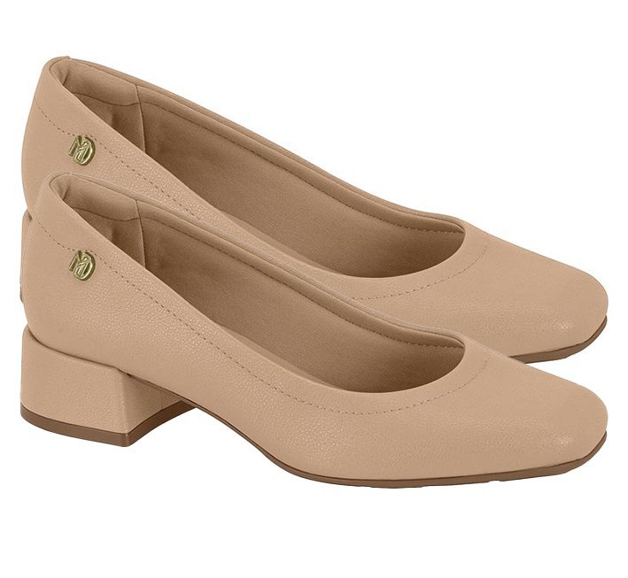 Sapato Salto Baixo Ultraconforto Modare 7404100 Feminino Bege 3