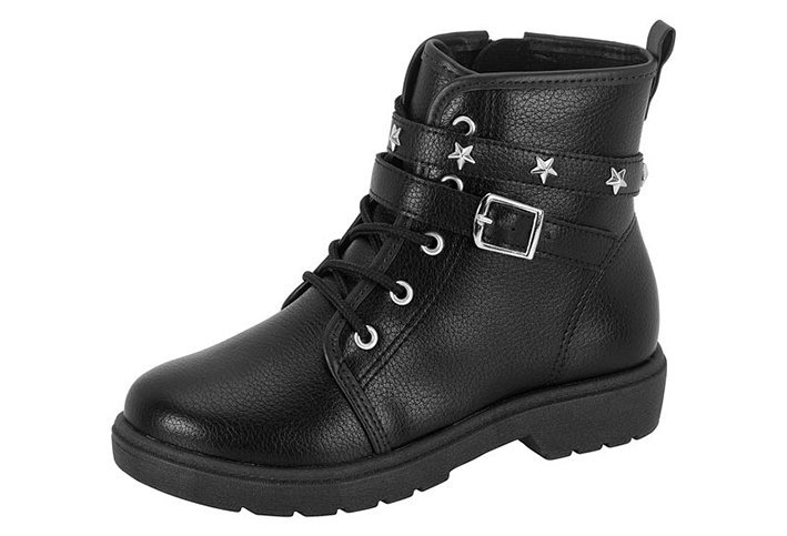 Bota Coturno Molekinha 2164140 Infantil Feminino Preto 2