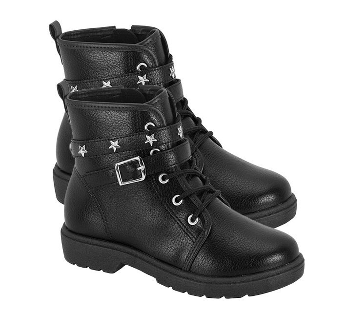 Bota Coturno Molekinha 2164140 Infantil Feminino Preto 3