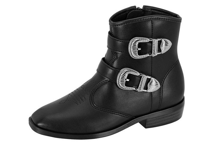 Bota Country Molekinha 2183202 Infantil Feminino Preto 2