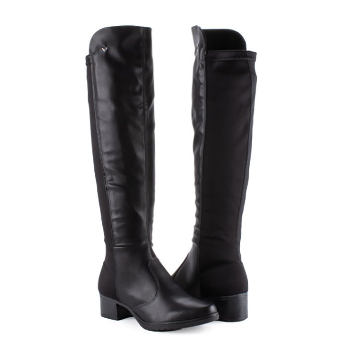 Bota Montaria Cano Longo Mississipi ME123 Feminino Preto 4