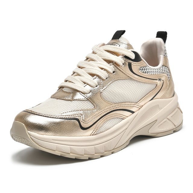 Tênis Casual Via Marte 240-004 Feminino Ouro 3