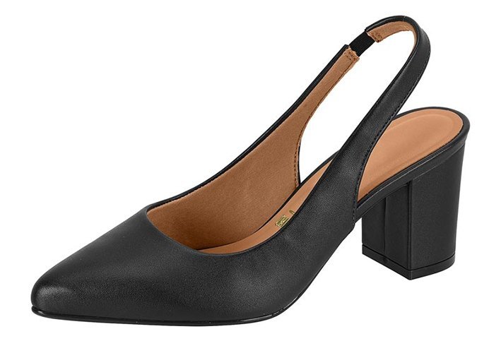 Sapato Scarpin Aberto Vizzano 1290503 Feminino Preto 2