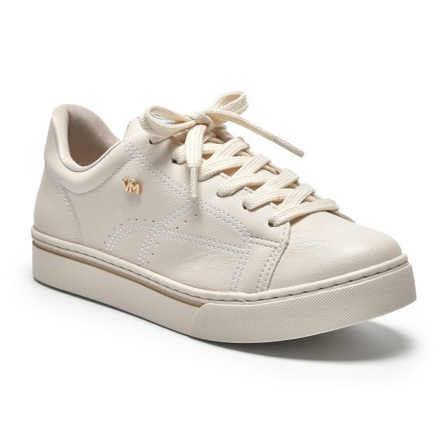 Tênis Casual Via Marte 016-008 Feminino Off White 1