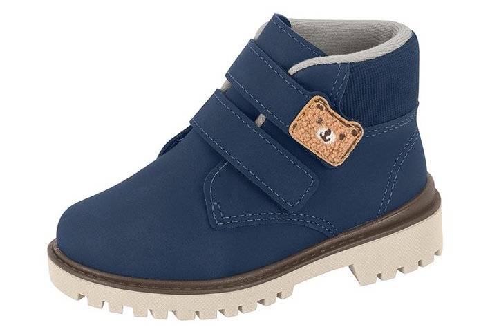 Bota Coturno Molekinho 2144234 Infantil Masculino Azul Escuro 2