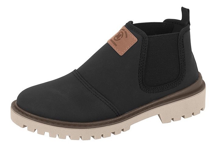 Bota Cano Curto Molekinho 2817115 Infantil Masculino Preto 2